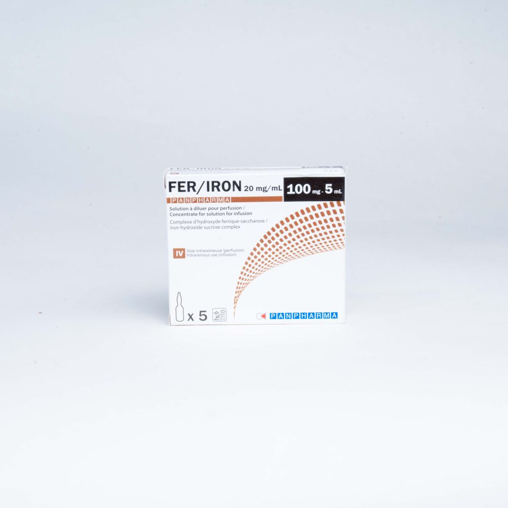 Iron sucrose 100mg / 5ml ( FER )